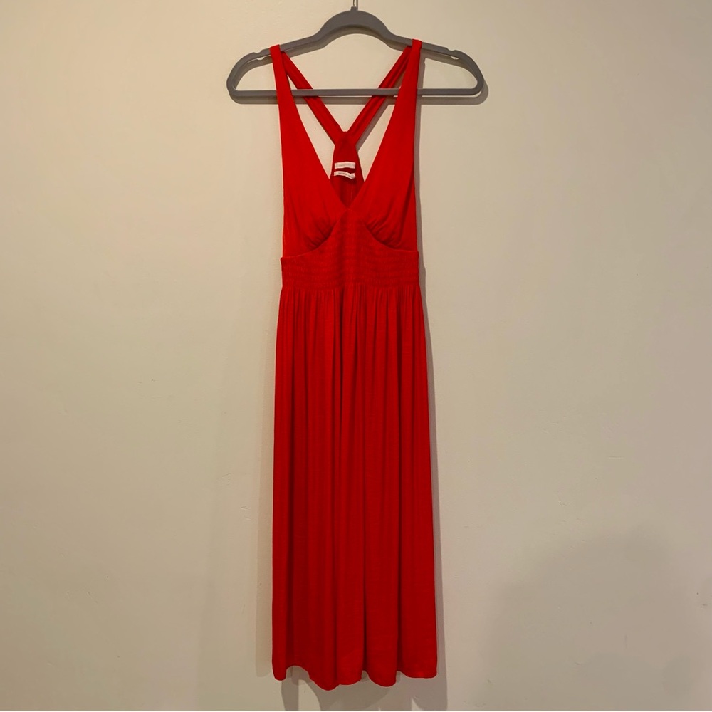 Red Flowy Marilyn Dress